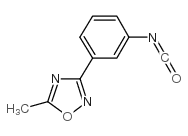 3-(3-isocyanatophenyl)-5-methyl-1,2,4-oxadiazole Structure