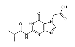 N2-isobutyryl-7-(carboxymethyl)guanine结构式