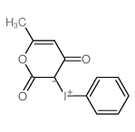 Iodonium, phenyl-, 6-methyl-2,4-dioxo-2H-pyran-3(4H)-ylide Structure