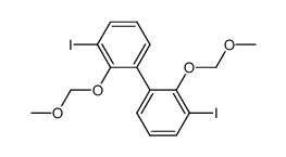 3,3'-diiodo-2,2'-bis-methoxymethoxybiphenyl结构式