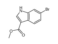 6-Bromo-1H-indole-3-carboxylic acid methyl ester structure