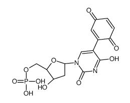 5-(4-benzoquinonyl)-2'-deoxyuridine 5'-phosphate结构式