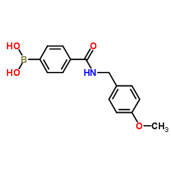 (4-((4-甲氧苄基)氨基甲酰)苯基)硼酸图片