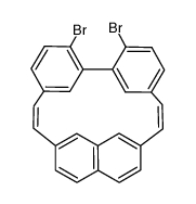 16,20-dibromo(2.2)(3,3')biphenyl(2,7)naphthalenophane-1,11-diene Structure