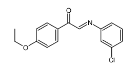 2-(3-chlorophenyl)imino-1-(4-ethoxyphenyl)ethanone结构式