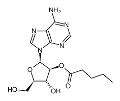 9-(2-O-valeryl-β-D-arabinofuranosyl)adenine Structure