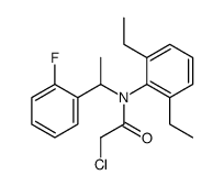 2-chloro-N-(2,6-diethylphenyl)-N-[1-(2-fluorophenyl)ethyl]acetamide Structure