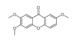 2,3,7-trimethoxyxanthen-9-one Structure