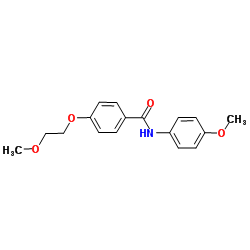 4-(2-Methoxyethoxy)-N-(4-methoxyphenyl)benzamide结构式