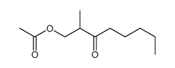 (2-methyl-3-oxooctyl) acetate结构式