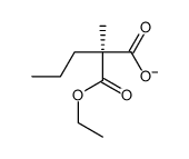 (2S)-2-ethoxycarbonyl-2-methylpentanoate Structure