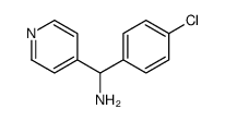 (4-CHLOROPHENYL)(PYRIDIN-4-YL)METHANAMINE Structure