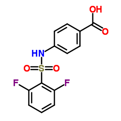 4-{[(2,6-Difluorophenyl)sulfonyl]amino}benzoic acid结构式