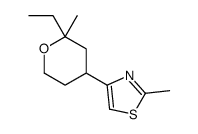 4-(2-ethyl-2-methyloxan-4-yl)-2-methyl-1,3-thiazole结构式