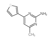 4-METHYL-6-(3-THIENYL)-2-PYRIMIDINAMINE structure