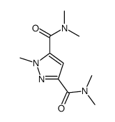 3-N,3-N,5-N,5-N,1-pentamethylpyrazole-3,5-dicarboxamide结构式