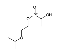1-hydroxyethyl-oxo-(2-propan-2-yloxyethoxy)phosphanium结构式