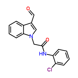 N-(2-CHLORO-PHENYL)-2-(3-FORMYL-INDOL-1-YL)-ACETAMIDE结构式
