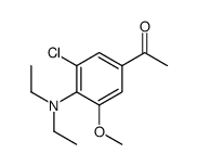 1-[3-chloro-4-(diethylamino)-5-methoxyphenyl]ethanone Structure