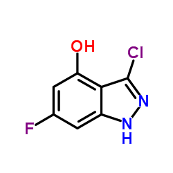 3-Chloro-6-fluoro-1H-indazol-4-ol structure