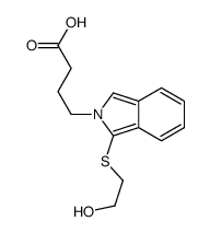 4-[1-(2-hydroxyethylsulfanyl)isoindol-2-yl]butanoic acid结构式