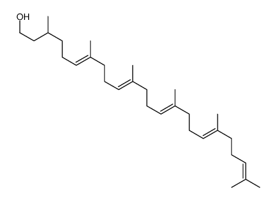 3,7,11,15,19,23-hexamethyltetracosa-6,10,14,18,22-pentaen-1-ol Structure
