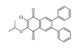 2-chloro-6,7-diphenyl-3-propan-2-yloxynaphthalene-1,4-dione Structure