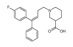 1-[4-(4-fluorophenyl)-4-phenylbut-3-enyl]piperidine-3-carboxylic acid结构式