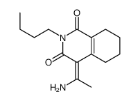 (4Z)-4-(1-aminoethylidene)-2-butyl-5,6,7,8-tetrahydroisoquinoline-1,3-dione结构式
