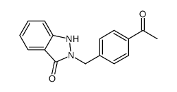 2-[(4-acetylphenyl)methyl]-1H-indazol-3-one结构式