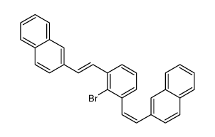 2-[2-[2-bromo-3-(2-naphthalen-2-ylethenyl)phenyl]ethenyl]naphthalene Structure