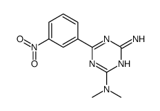 2-N,2-N-dimethyl-6-(3-nitrophenyl)-1,3,5-triazine-2,4-diamine Structure