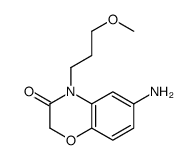 6-amino-4-(3-methoxypropyl)-1,4-benzoxazin-3-one结构式