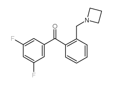 2'-AZETIDINOMETHYL-3,5-DIFLUOROBENZOPHENONE结构式