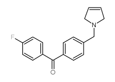 4-FLUORO-4'-(3-PYRROLINOMETHYL) BENZOPHENONE Structure