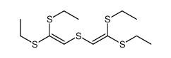 2-[2,2-bis(ethylsulfanyl)ethenylsulfanyl]-1,1-bis(ethylsulfanyl)ethene Structure