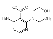 2-[(6-amino-5-nitro-pyrimidin-4-yl)-ethyl-amino]ethanol结构式