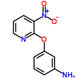 3-[(3-Nitro-2-pyridinyl)oxy]aniline Structure