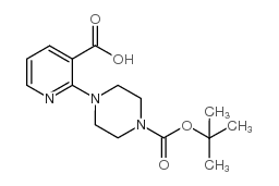 2-[4-[(2-methylpropan-2-yl)oxycarbonyl]piperazin-1-yl]pyridine-3-carboxylic acid Structure