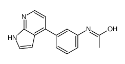 N-[3-(1H-pyrrolo[2,3-b]pyridin-4-yl)phenyl]acetamide Structure