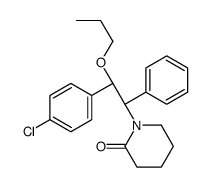 1-[(1S,2R)-2-(4-chlorophenyl)-1-phenyl-2-propoxyethyl]piperidin-2-one结构式