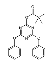 (4,6-diphenoxy-1,3,5-triazin-2-yl) 2,2-dimethylpropanoate结构式