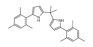 2-(2,4,6-trimethylphenyl)-5-[2-[5-(2,4,6-trimethylphenyl)-1H-pyrrol-2-yl]propan-2-yl]-1H-pyrrole Structure