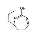 (2R)-2-propyl-1,2,3,4-tetrahydroazepin-7-one结构式