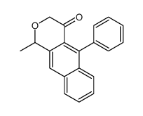 1-methyl-5-phenyl-1H-benzo[g]isochromen-4-one结构式