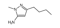 1H-Pyrazol-5-amine,3-butyl-1-methyl-结构式