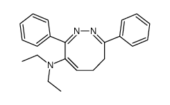 N,N-diethyl-3,8-diphenyl-4,5-dihydrodiazocin-7-amine结构式