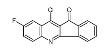 10-chloro-8-fluoroindeno[1,2-b]quinolin-11-one结构式