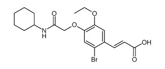 2-Propenoic acid, 3-[2-bromo-4-[2-(cyclohexylamino)-2-oxoethoxy]-5-ethoxyphenyl] Structure