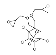 2,2'-[(1,4,5,6,7,7-hexachlorobicyclo[2.2.1]hept-5-en-2-ylidene)bis(methyleneoxymethylene)]bisoxirane Structure